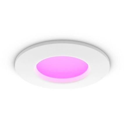 Philips - Set van 2 dimbare RGBW LED-inbouwspots voor badkamer Hue SLIM LED/8,3W/230V 2000-6500K wit IP44
