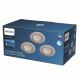 Philips - SET 3x Dimbare LED Inbouw Lamp LED/5,5W/230V 2700K
