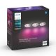 Philips - SET 3x Dimbare LED RGB Badkamer Lamp Hue XAMENTO 1xGU10/5,7W/230V IP44 2000-6500K