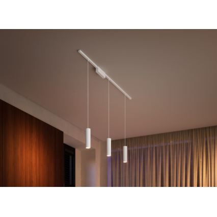 Philips - SET 3x Dimbare LED RGB Hanglamp aan een koord voor een Rail Systeem Hue PERIFO LED RGB/15,6W/230V 2000-6500K