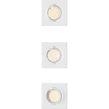 Philips - SET 3x inbouwspot PERIDOT 1xGU10/7W/230V wit