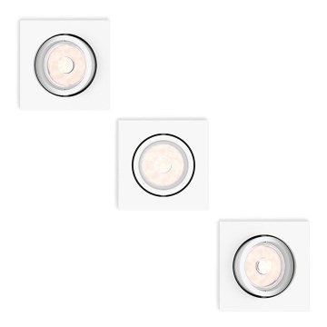 Philips - SET 3x Inbouwverlichting 1xGU10/5,5W/230V