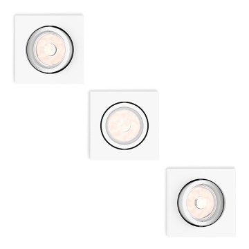 Philips - SET 3x Inbouwverlichting 1xGU10/5,5W/230V