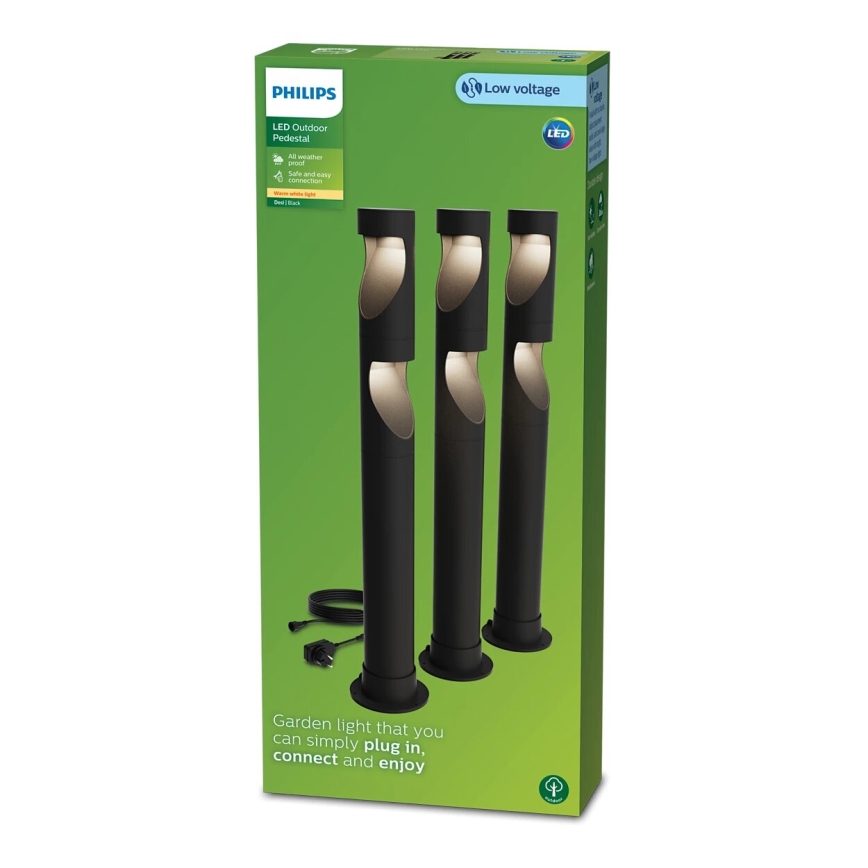 Philips - SET 3x LED Buitenlamp GARDENLINK DESI LED/1,5W/230V 2700K IP44