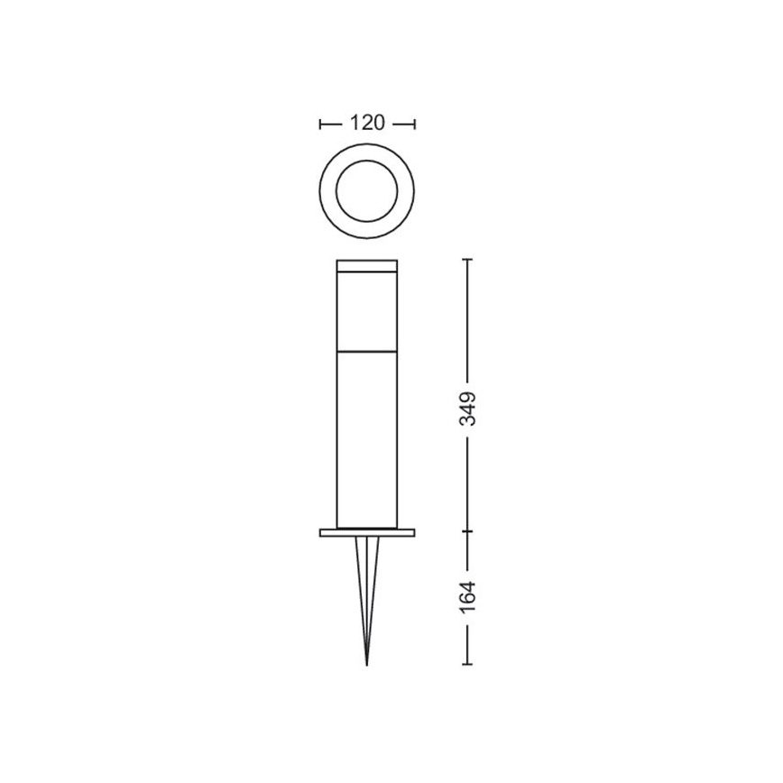 Philips - SET 3x LED Buitenlampen GARDENLINK LED/24W/230V 2700K IP44