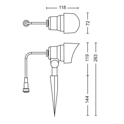 Philips -SET 3x LED Buitenspot LED/6W/230V 2700K IP44