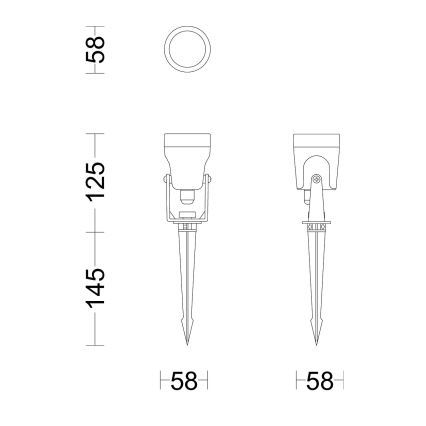 Philips - SET 3x LED Buitenverlichting GARDENLINK REUEL LED/1,5W/230V 2700K IP44