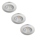 Philips - SET 3x LED Dimbare badkamerverlichting DIVE 1xLED/5,5W/230V IP65