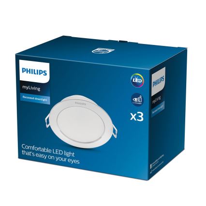 Philips - SET 3x LED Hang plafondverlichting 1xLED/3,5W/230V 2700K