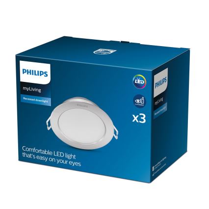 Philips - SET 3x LED Hang plafondverlichting LED/3,5W/230V 2700K