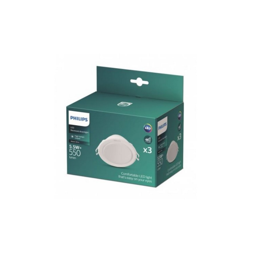 Philips - SET 3x LED Hang plafondverlichting LED/5,5W/230V