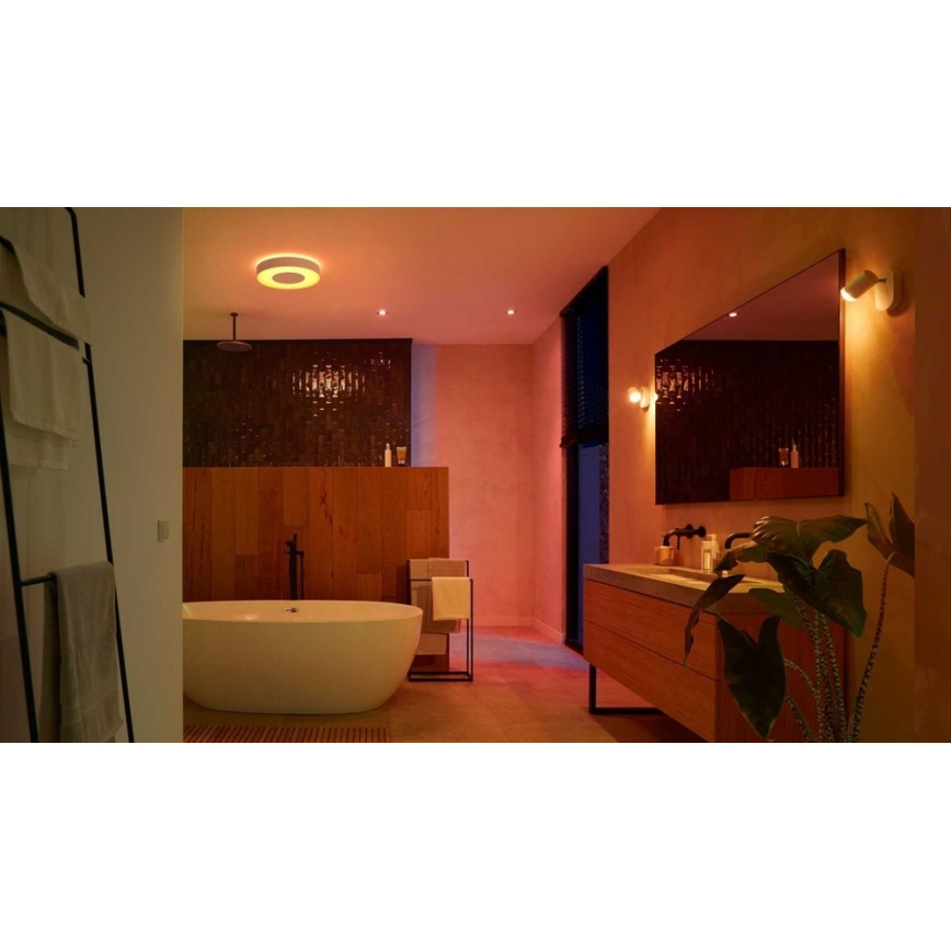Philips -SET 3x LED RGBW Dimbare badkamer inbouwspot Hue XAMENTO 1xGU10/5,7W/230V 2200-6500K IP44