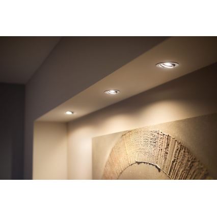 Philips - SET 3x Dimbare LED hangende plafond verlichting Hue MILLISKIN 1xGU10/4,2W/230 2200-6500K