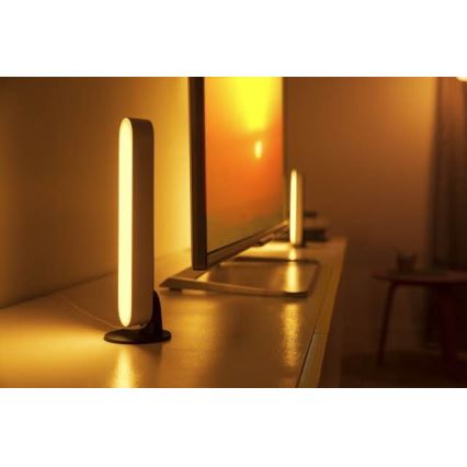 Philips - SET van 2 dimbare LED RGB bureaulampen Hue PLAY LED/6W/230V wit