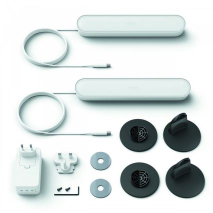 Philips - SET van 2 dimbare LED RGB bureaulampen Hue PLAY LED/6W/230V wit