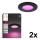 Philips - Set van 2 dimbare LED RGBW badkamer-inbouwspots Hue SLIM LED/8,3W/230V 2000-6500K zwart IP44