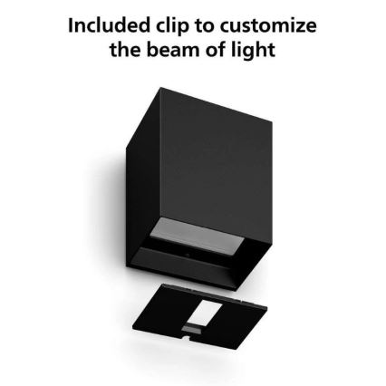 Philips - set van 2 RGBW-dimbare buitenmuurlampen Hue RESONATE LED/8W/230V 2000-6500K IP44