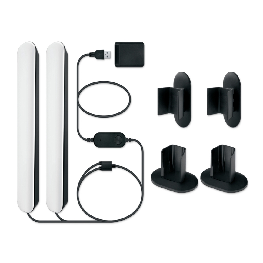 Philips - Set van 2 dimbare LED RGBIC-armaturen SMART GRADIENT LED/8W/230V 2700-6500K Wi-Fi