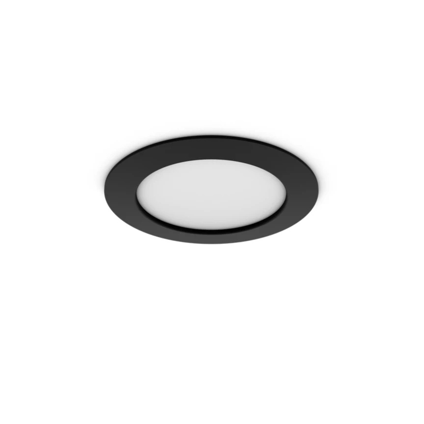 Philips - Set van 2 dimbare RGBW LED-inbouwspots voor badkamer Hue SLIM LED/12W/230V 2000-6500K zwart IP44