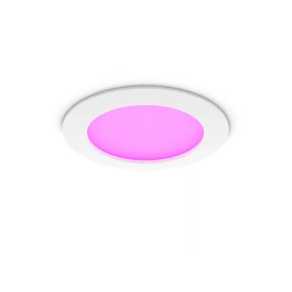 Philips - Set van 2 dimbare RGBW LED inbouwspots voor badkamer Hue SLIM LED/12W/230V 2000-6500K wit IP44