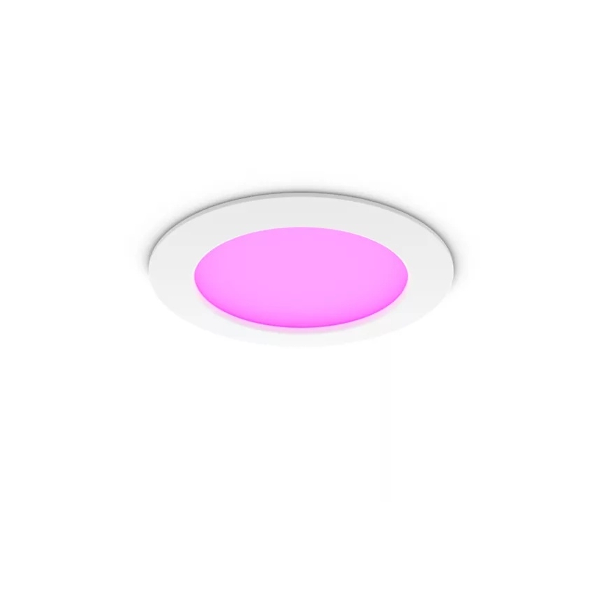 Philips - Set van 2 dimbare RGBW LED inbouwspots voor badkamer Hue SLIM LED/12W/230V 2000-6500K wit IP44