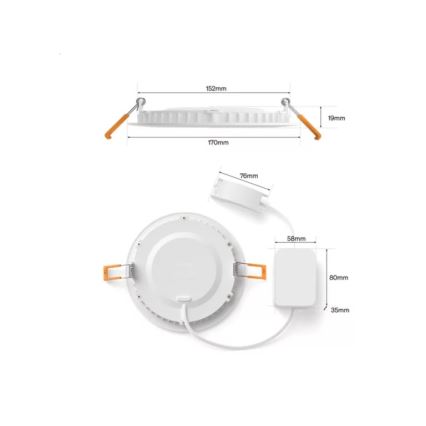 Philips - Set van 2 dimbare RGBW LED inbouwspots voor badkamer Hue SLIM LED/12W/230V 2000-6500K wit IP44