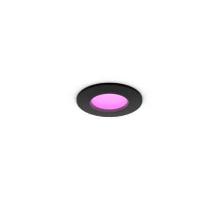 Philips - Set van 2 dimbare LED RGBW badkamer-inbouwspots Hue SLIM LED/8,3W/230V 2000-6500K zwart IP44