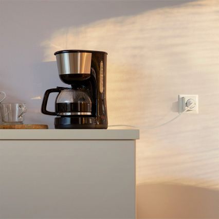 Philips - Set van 2 slimme SCHUKO-stopcontacten 2300 W Wi‑Fi