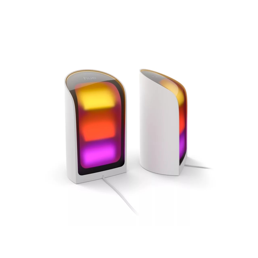 Philips - Set van 2 dimbare RGBW-LED projectielampen Hue PLAY Wall Washer LED/20W/230V 2000–6500K wit