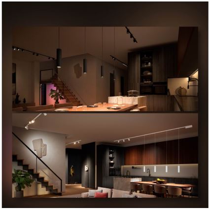 Philips - SET 3x LED RGB dimbare hanglamp aan kabel voor het Hue-railsysteem PERIFO LED RGB/15,6W/230V 2000-6500K