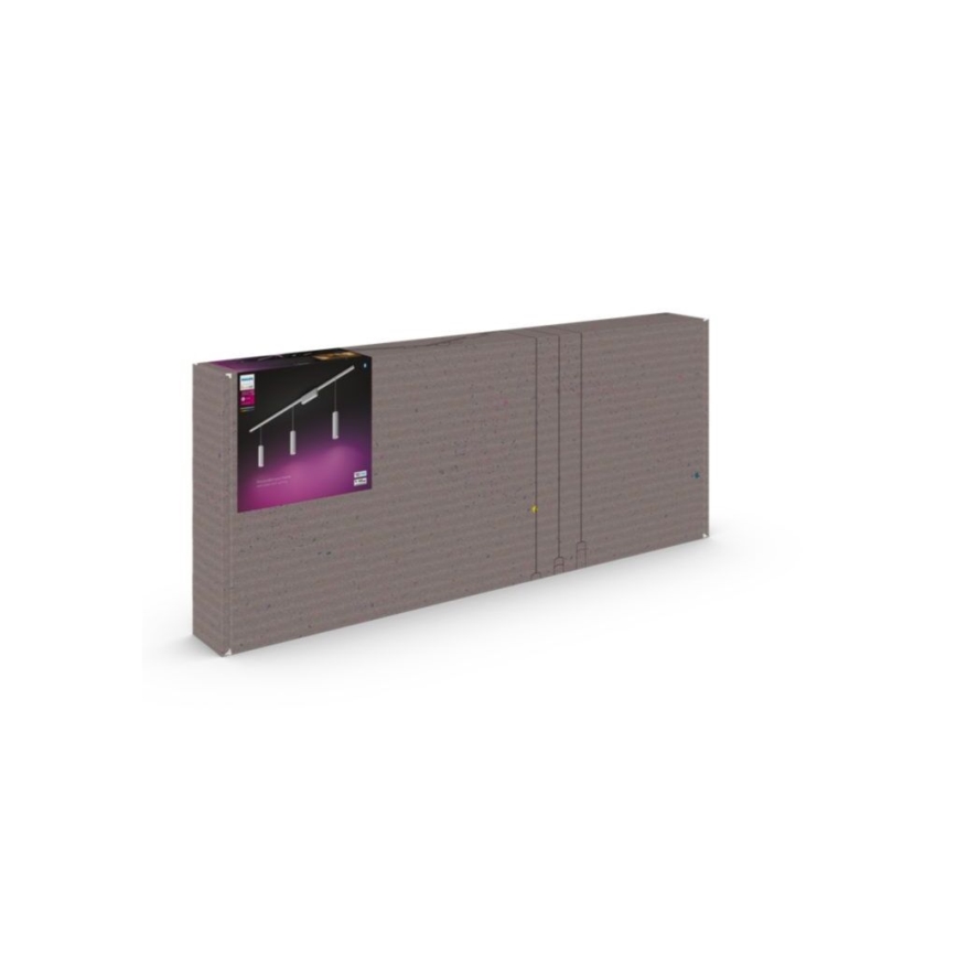 Philips - SET 3x LED RGB dimbare hanglamp aan kabel voor het Hue-railsysteem PERIFO LED RGB/15,6W/230V 2000-6500K