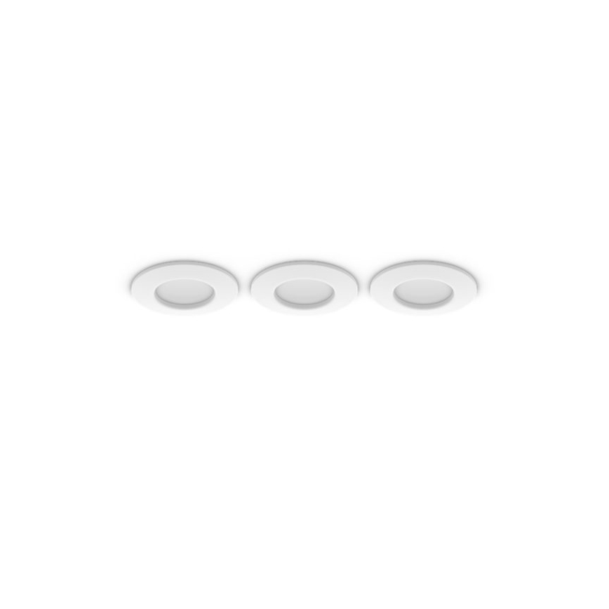Philips - Set van 3 dimbare RGBW LED-inbouwspots voor badkamer Hue SLIM, LED/8,3W/230V, 1000-20000K, wit P44