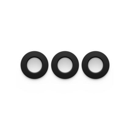Philips - Set van 3 dimbare RGBW-LED inbouwspots voor badkamer Hue SLIM LED/8,3W/230V 1000-20000K zwart P44
