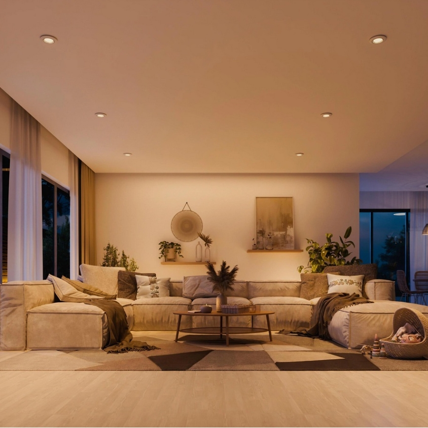 Philips - SET van 3 inbouwspots PERIDOT 1xGU10/7W/230V wit