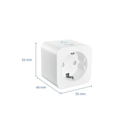 Philips - Set van 3 slimme SCHUKO-stekkers 2300 W, Wi-Fi