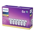 Philips - Set van 6x LED-lampen GU10 / 4,6W / 230V 2700K