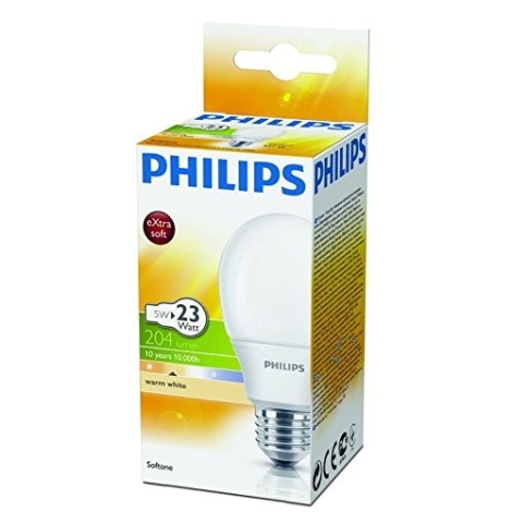 Rijden Makkelijk in de omgang mogelijkheid Philips Spaarlamp E27 / 5W / 230V | Lampenmanie