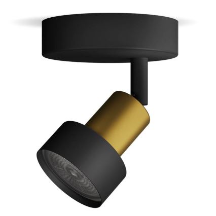 Philips - Spot CONDUIT 1xGU10/5W/230V zwart/messing