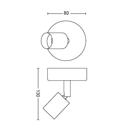 Philips - Spot 1xGU10/50W/230V wit