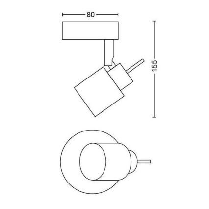 Philips - Spot 1xGU10/35W/230V wit