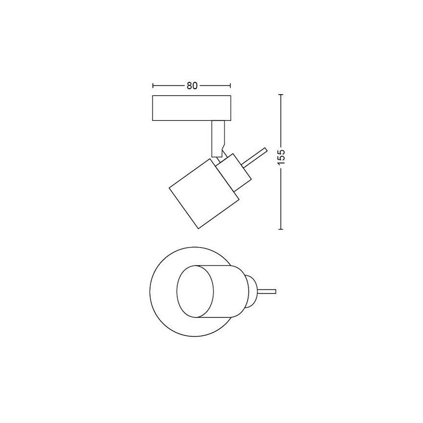Philips - Spot 1xGU10/35W/230V wit