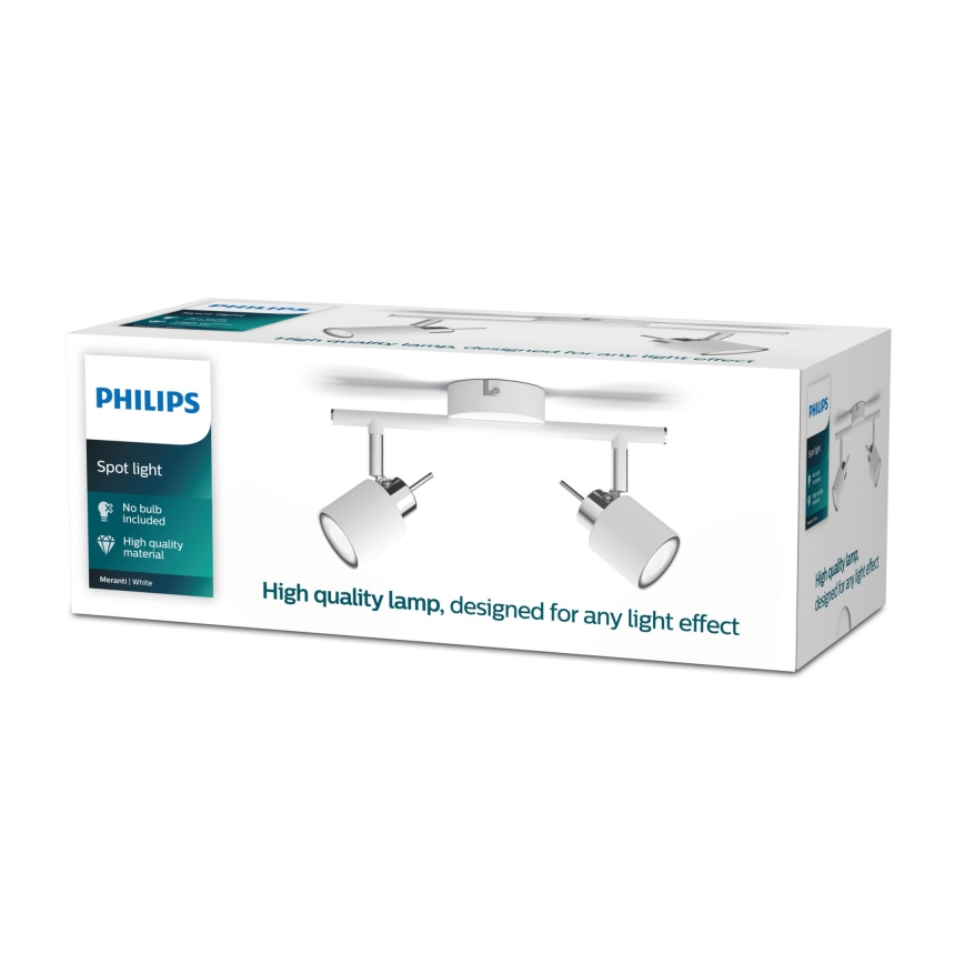 Philips - Spot 2xGU10/35W/230V wit