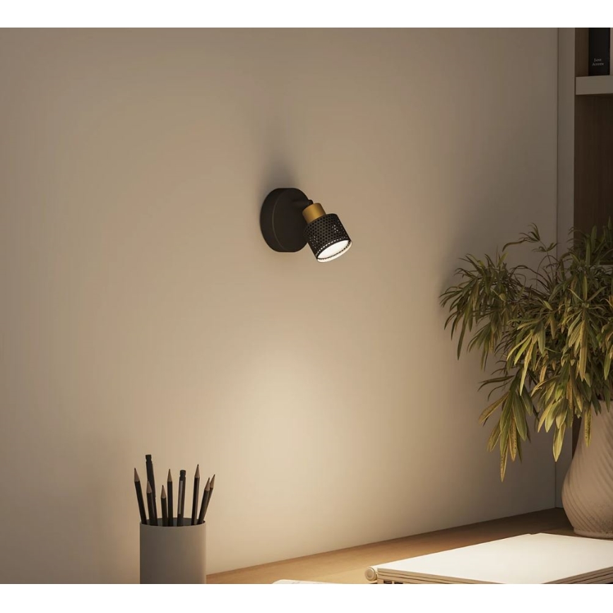 Philips - Spot NIALL 1xGU10/5W/230V zwart/messing