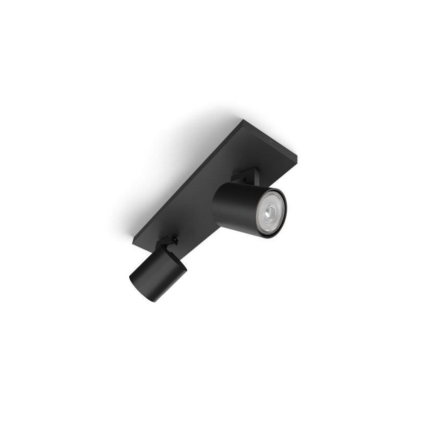 Philips - Spot  RUNNER 2xGU10/20W/230V zwart