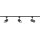 Philips - Spotarmatuur voor het EASYLINK-tracksysteem 3xGU10/7W/230V 1m zwart