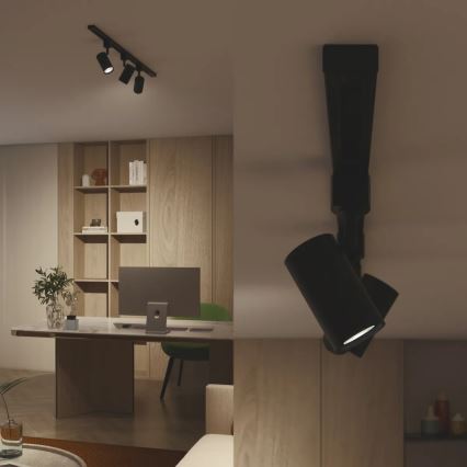 Philips - Spotarmatuur voor het EASYLINK-tracksysteem 3xGU10/7W/230V 1m zwart