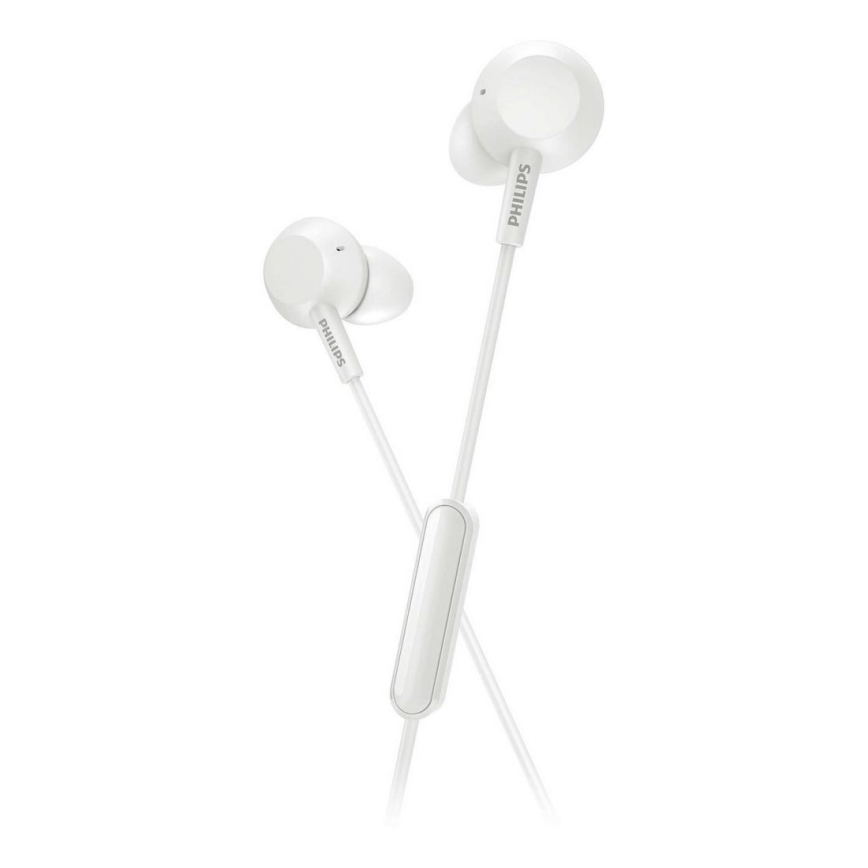 Philips TAE4105WT/00 - Earphones met een microfoon JACK 3,5 mm wit