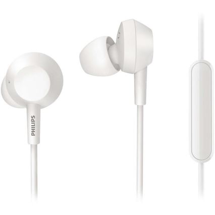 Philips TAE4105WT/00 - Earphones met een microfoon JACK 3,5 mm wit