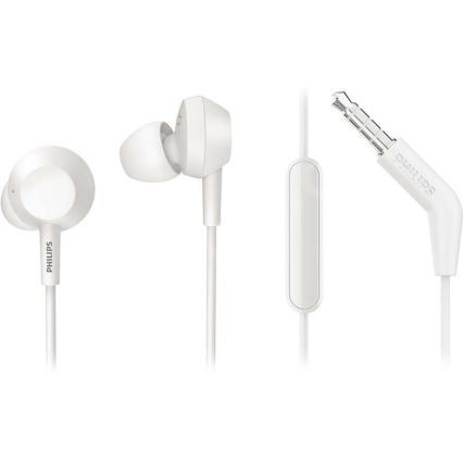 Philips TAE4105WT/00 - Earphones met een microfoon JACK 3,5 mm wit