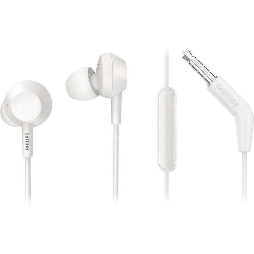 Philips TAE4105WT/00 - Earphones met een microfoon JACK 3,5 mm wit